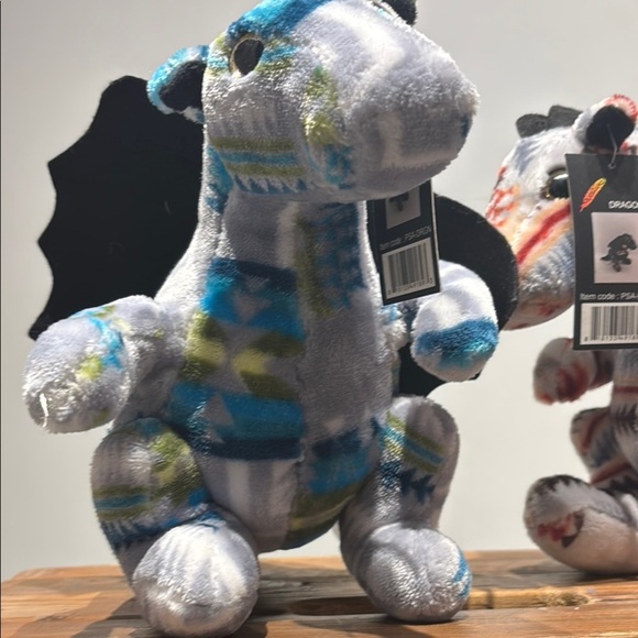 Black and Blue Stuffed Animal Plush Toy - Picture 9 of 11